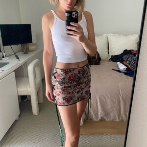 MAJORELLE MARGAUX MINI SKIRT skirt size small